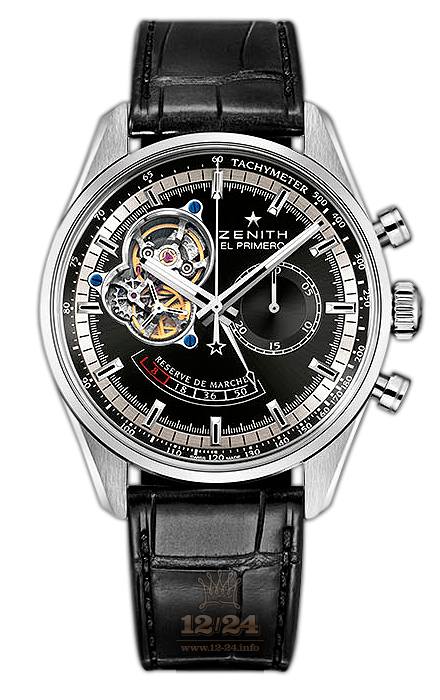 Zenith El Primero Watch 03.2080.4021/21.C496 42 mm Stainless steel Case Black Dial