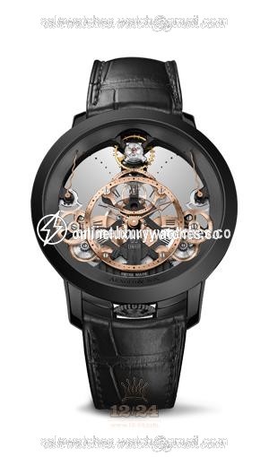 Arnold Son Instrument Collection Watch 1TPBS.R01A 45 mm Stainless steel DLC coating Case Golden Dial