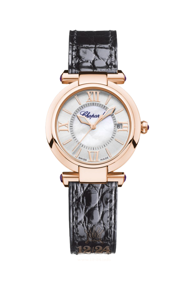 Chopard Imperiale Watch 384319-5001 29 mm Pink gold Case White Silver Dial