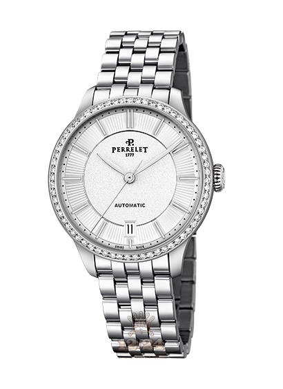 Perrelet First Class Watch A2070/5 35 mm Stainless steel Case White Dial