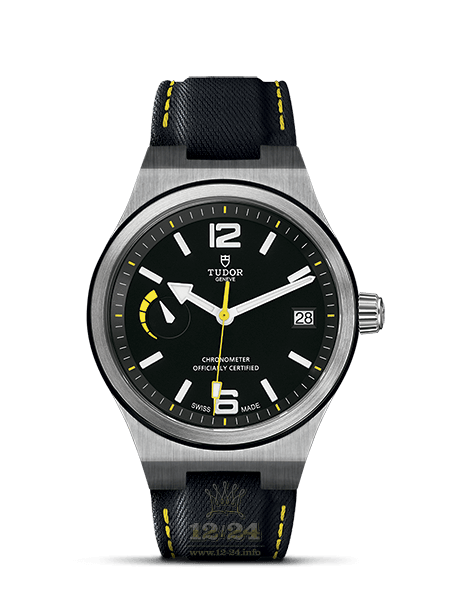 Tudor North Flag Watch M91210N-0002 40 mm Stainless steel Case Black Dial