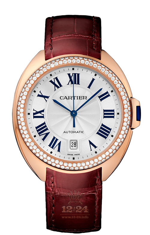 Cartier Cle de Cartier Watch WJCL0012 40 mm Pink gold Case Silver Dial