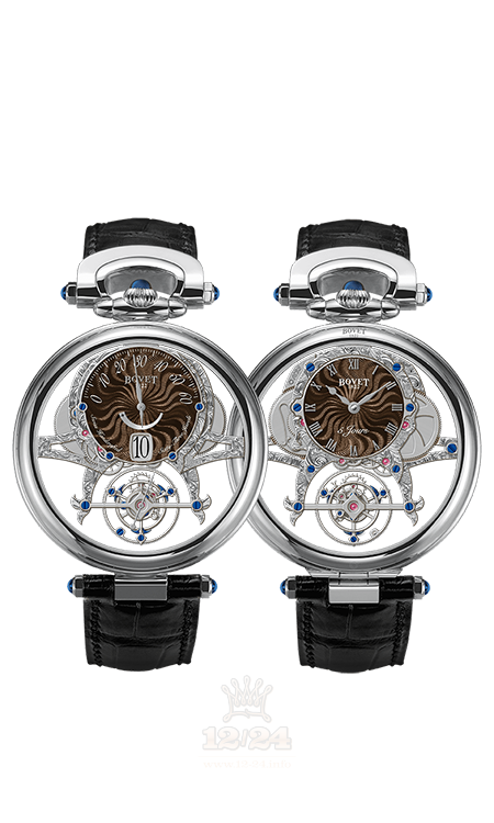 Bovet Fleurier Grandes Complications Watch AIVI014 44 mm White gold Case Brown (chocolate) Dial