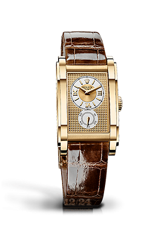 Rolex Cellini Time Watch 54408-0001 45 mm Yellow gold Case Golden Dial
