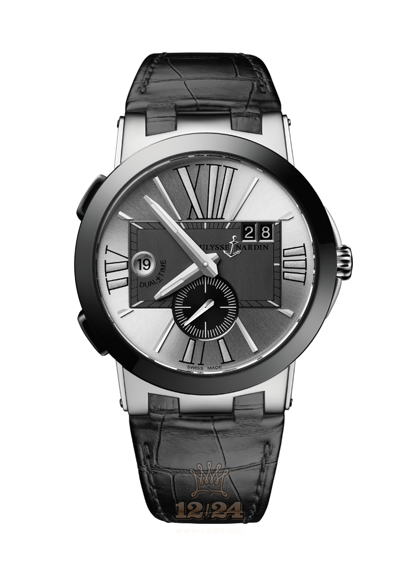 Ulysse Nardin Executive Watch 243-00/421 43 mm Stainless steel Case Silver Dial
