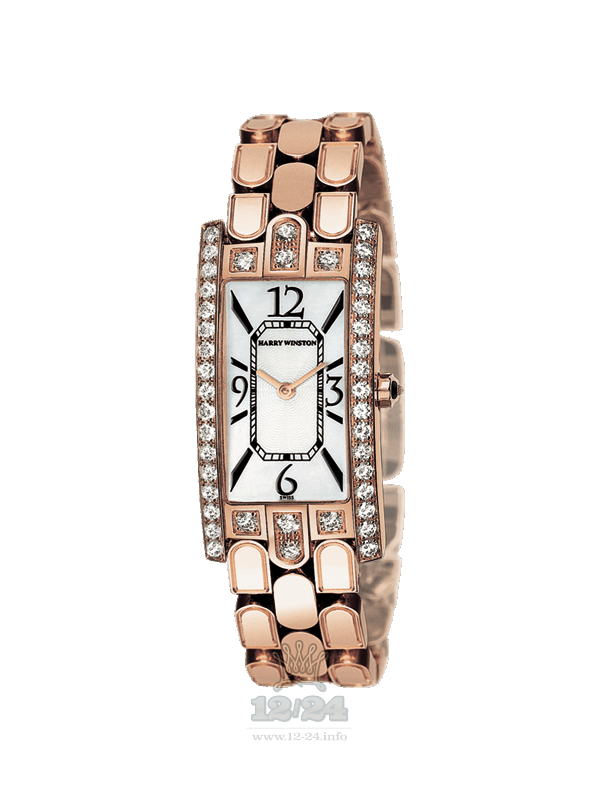 Harry Winston The Avenue Collection Watch AVCQHM19RR015 19 mm Pink gold Case White Dial