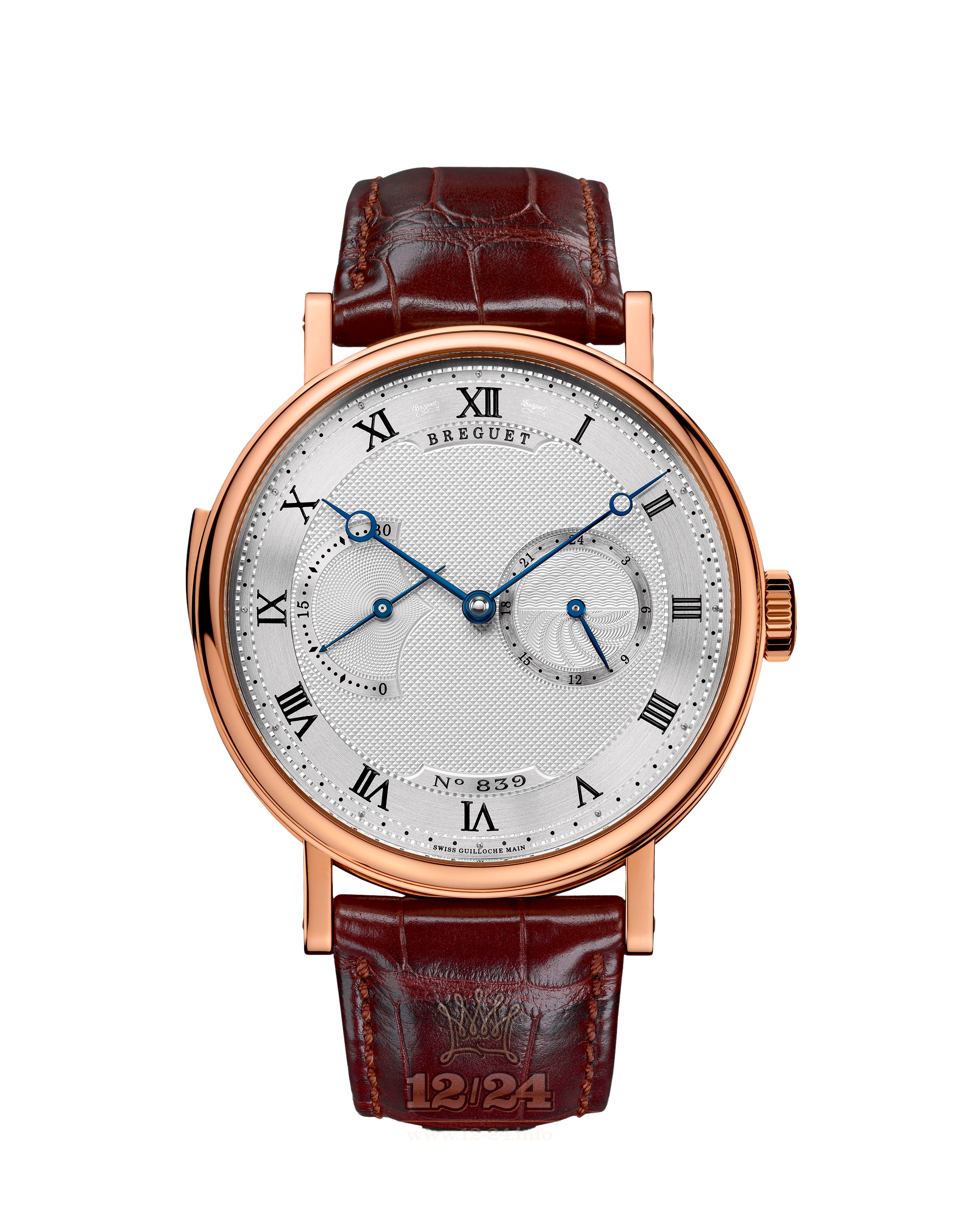 Breguet Classique Complications Watch 7637BR/12/9ZU 42 mm Pink gold Case Silver Dial