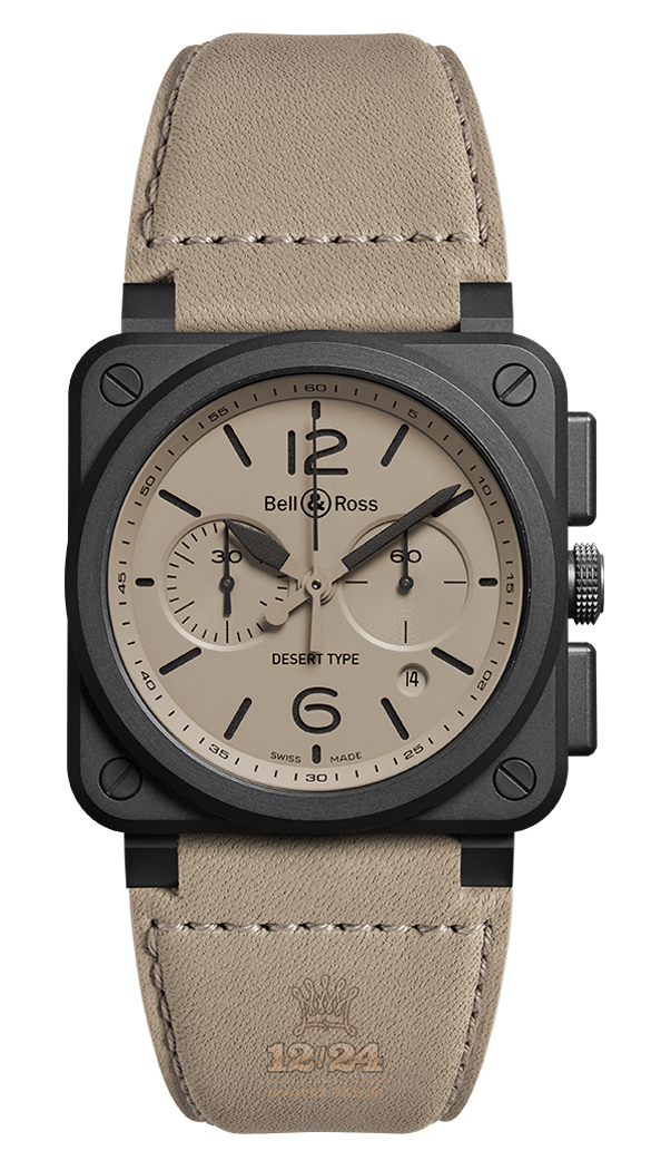 Bell & Ross Instruments Watch BR0394-DESERT-CE 42 mm Ceramics Case Beige Dial