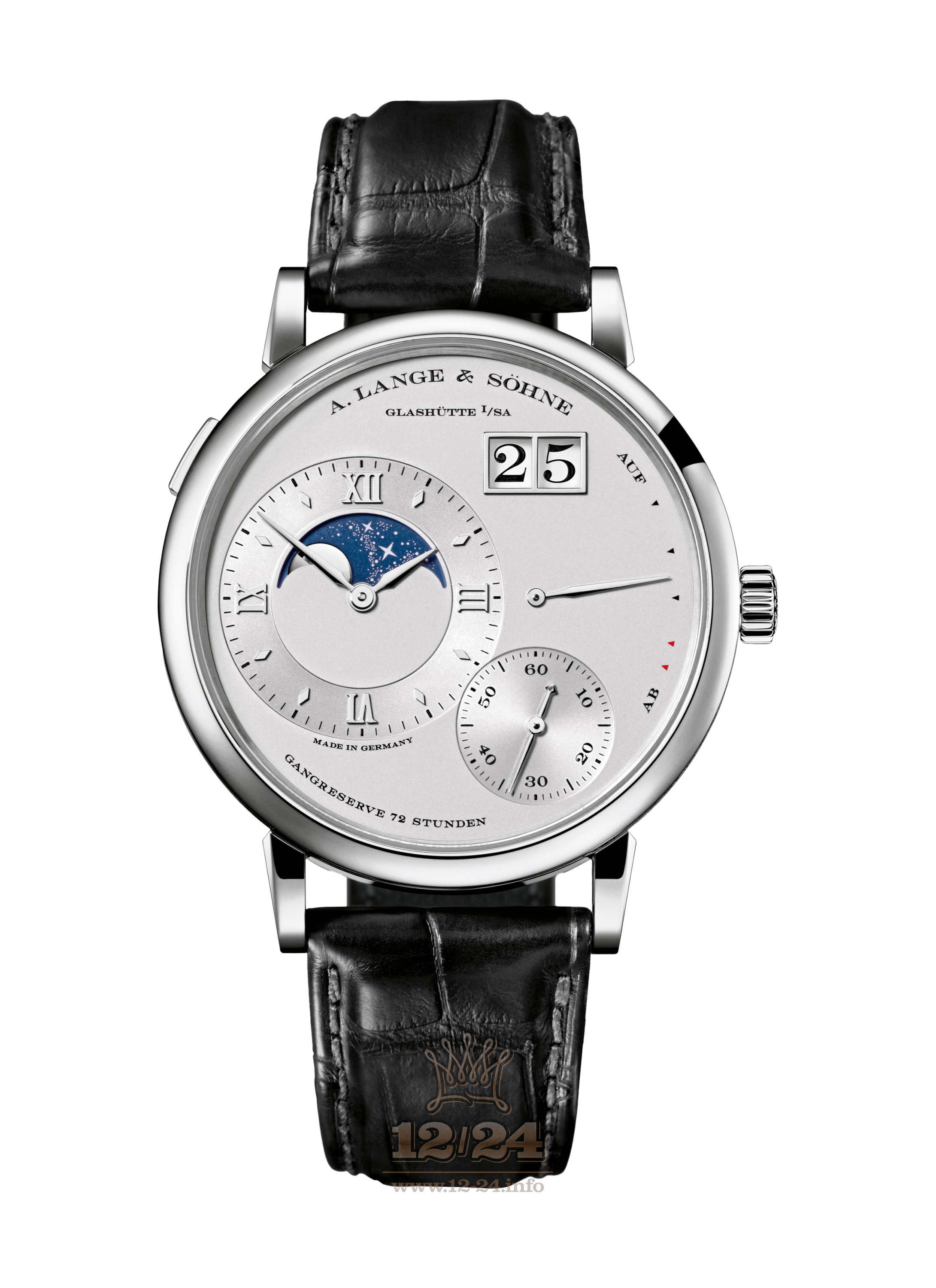 A.Lange & Sohne Lange 1 Watch 139.025 41 mm Platinum Case Silver Dial
