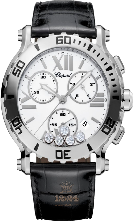 Chopard Happy Diamonds Watch 288499-3001 42 mm Stainless steel Case White Dial