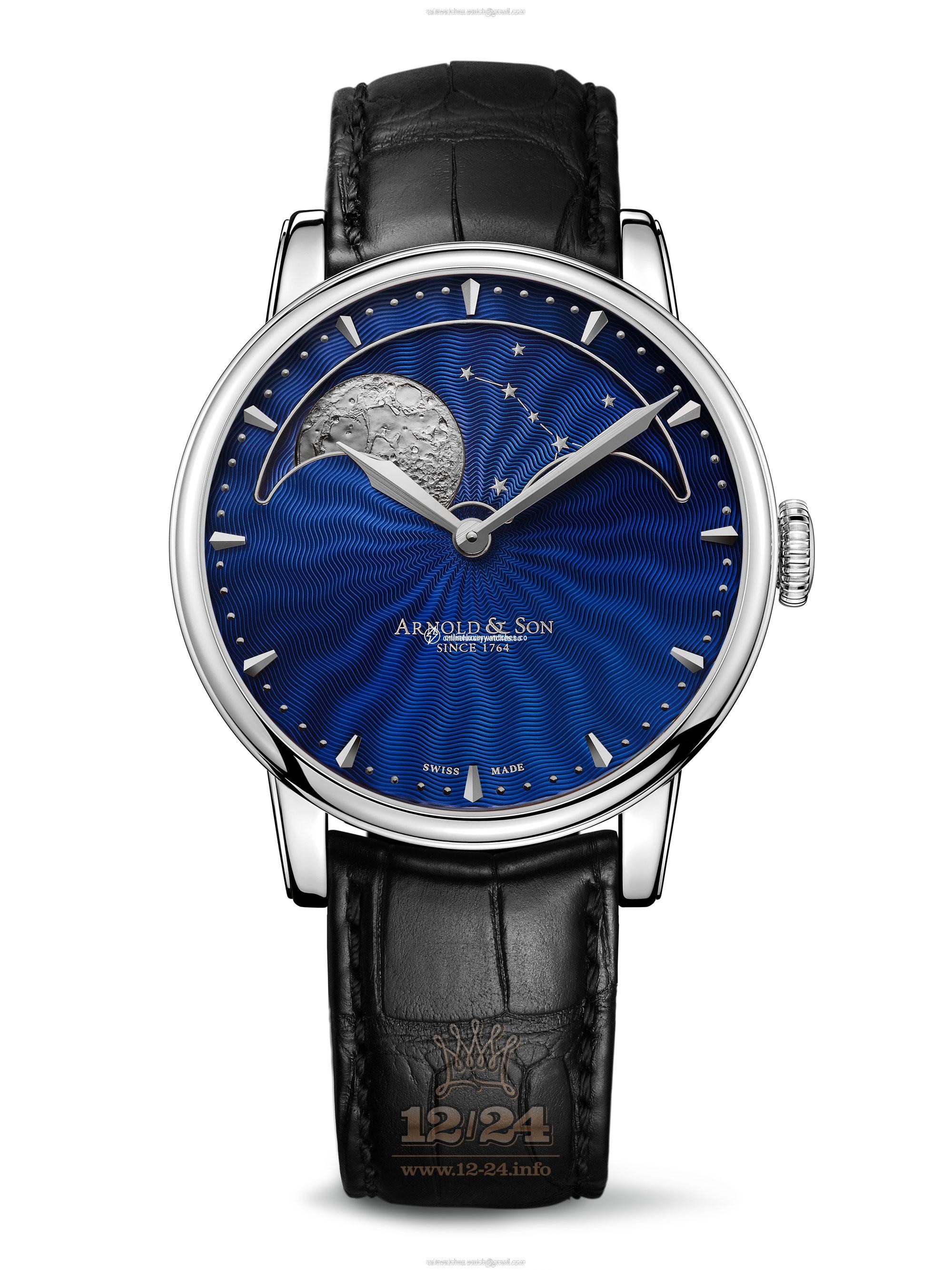Arnold Son Royal Collection Watch 1GLAS.U02A.C122S Stainless steel Case Dark blue Dial