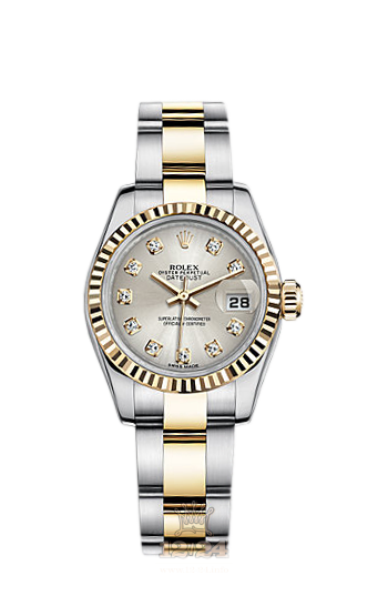 Rolex Lady-Datejust Watch 179173-0095 26 mm Steel / Yellow gold Case Silver Dial