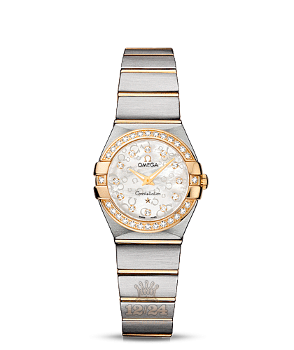 Omega Constellation Watch 123.25.24.60.55.010 24 mm Steel / Yellow gold Case White Dial