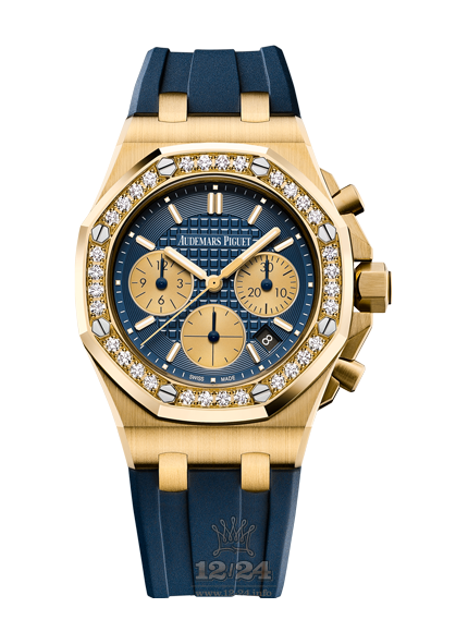 Audemars Piguet Royal Oak Offshore Watch 26231BA.ZZ.D027CA.01 37 mm Yellow gold Case Dark blue Dial