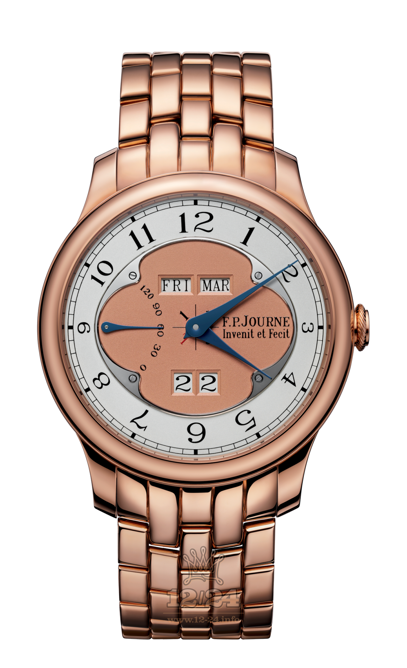 F.P.Journe Octa Watch FPJ-Co-Octa-QuantiemePerpetuel-LN-Or 40 mm Pink gold Case White Golden Dial