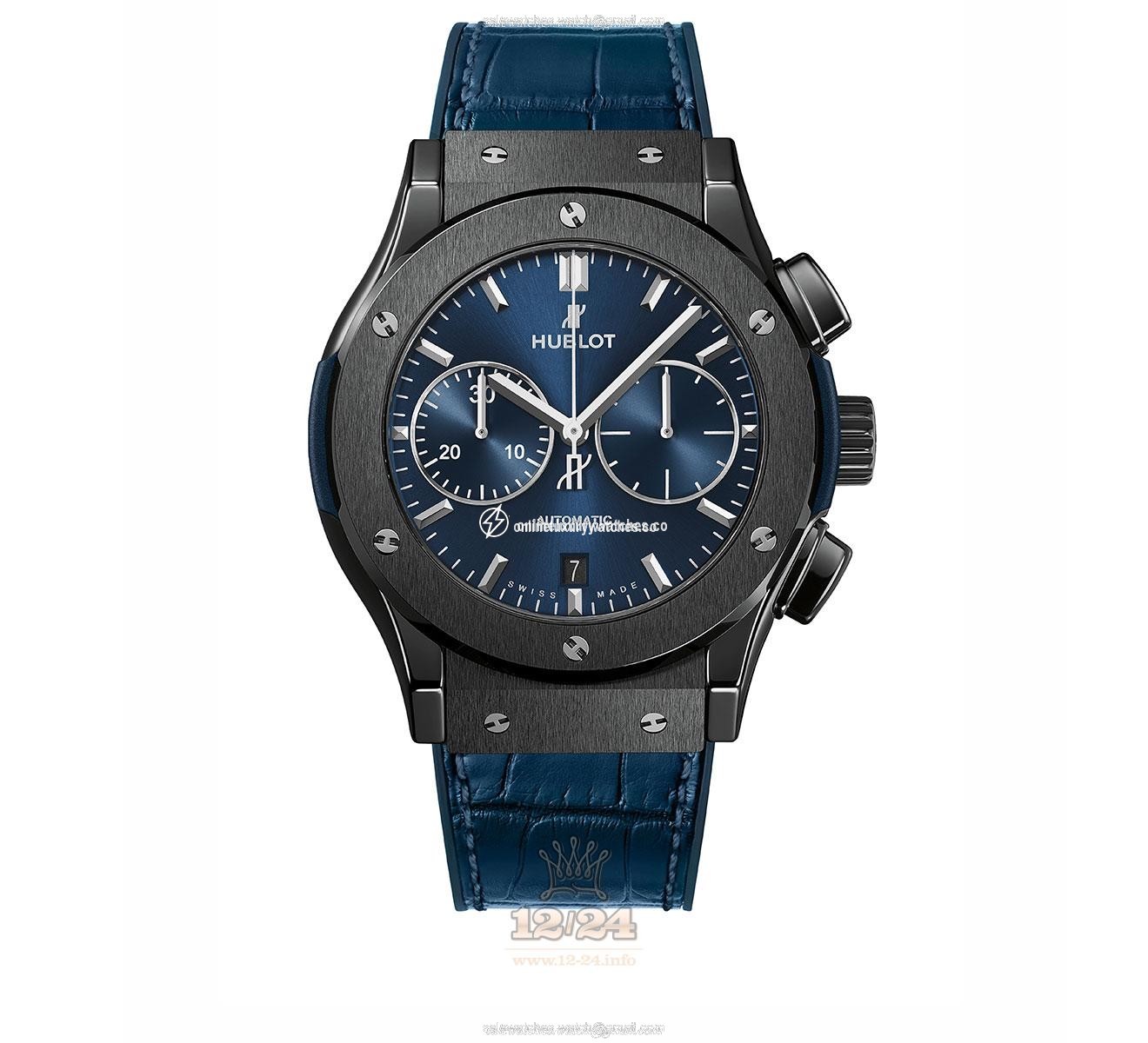 Hublot Classic Fusion Watch 541.CM.7170.LR 45 mm Ceramics Case Dark blue Dial