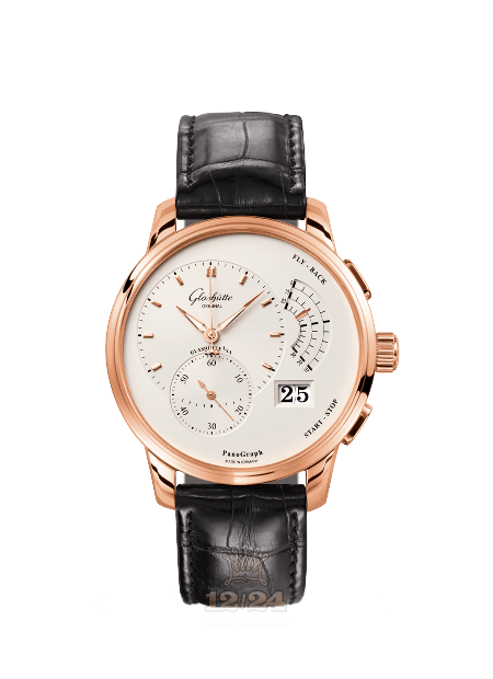 Glashutte Pano Watch 1-90-02-45-35-01 40 mm Red gold Case White Dial