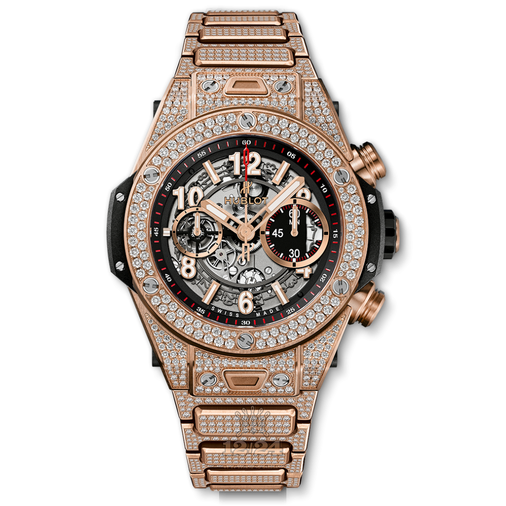 Hublot Big Bang Watch 411.OX.1180.OX.3704 45 mm Pink gold Case Black Dial