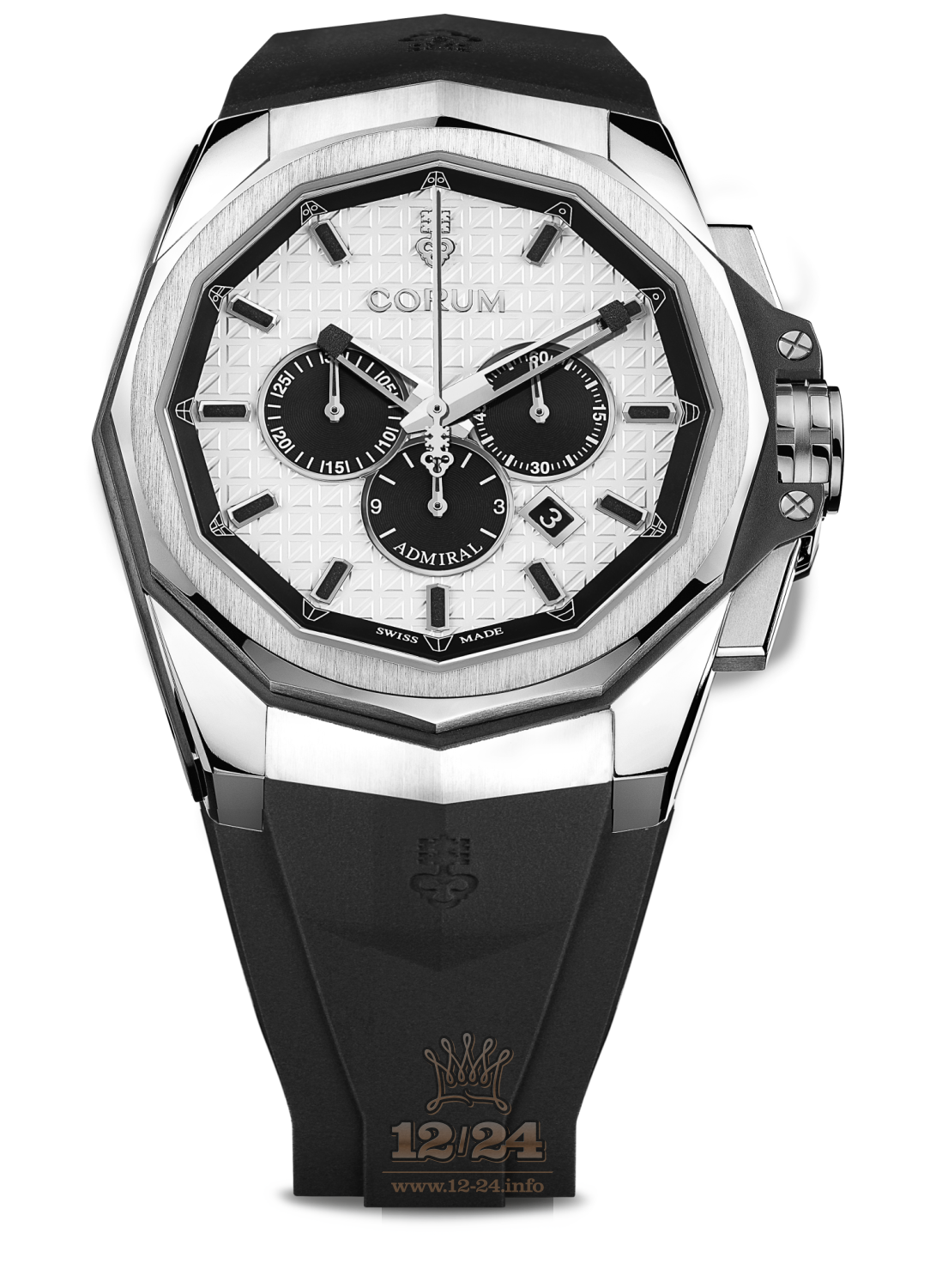Corum Admiral Watch A132/03876 45 mm Titanium Case Silver Dial