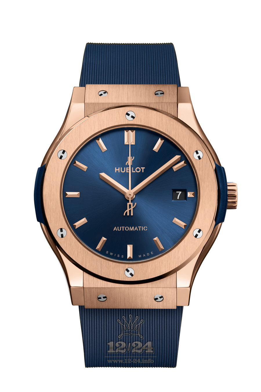 Hublot Classic Fusion Watch 511.OX.7180.RX 45 mm Pink gold Case Dark blue Dial