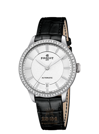 Perrelet First Class Watch A2070/1 35 mm Stainless steel Case White Dial