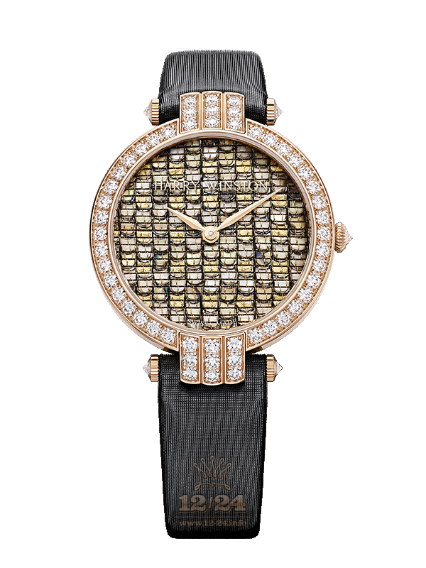 Harry Winston The Premier Collection Watch PRNAHM36RR013 36 mm Pink gold Case White Dial
