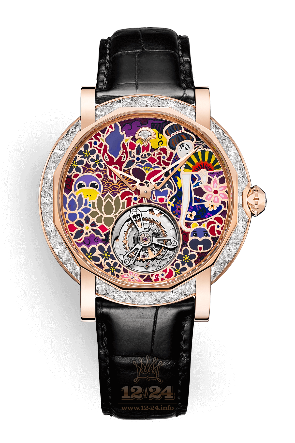 Graff Technical Watches Watch MGU43PGDLJPMK2 43 mm Pink gold Case Painted Dial