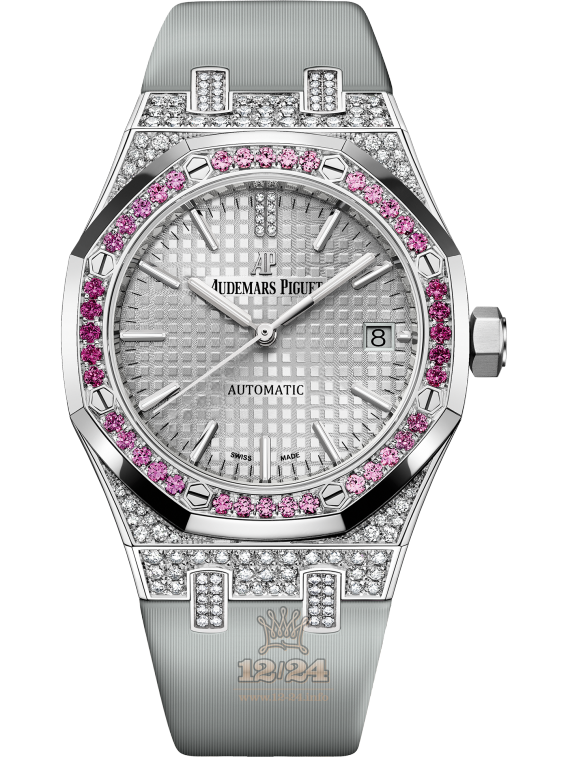 Audemars Piguet Royal Oak Watch 15452BC.ZY.D007VE.01 37 mm White gold Case Silver Dial