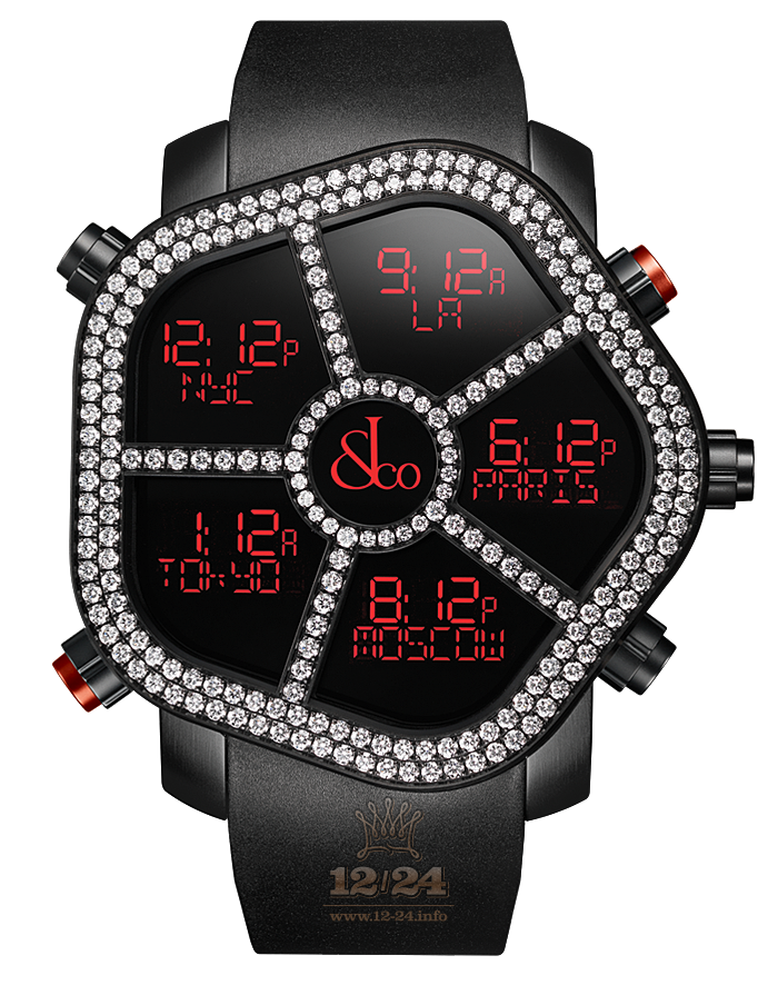 Jacob & Co Gents Collection Watch GH100.11.RU.PB.A 47 mm Stainless steel PVD coating Case Black Dial