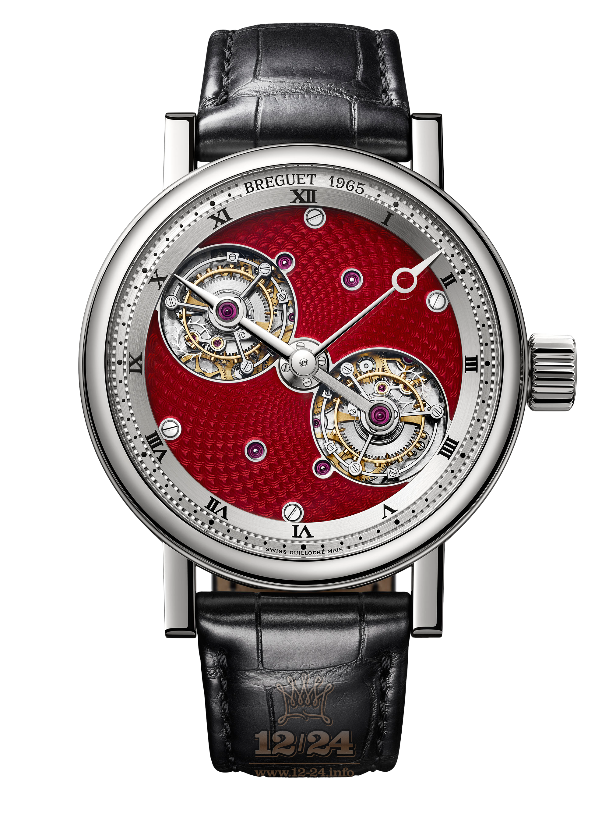 Breguet Classique Complications Watch 5347PT/2P/9ZU 44 mm Platinum Case Red Dial