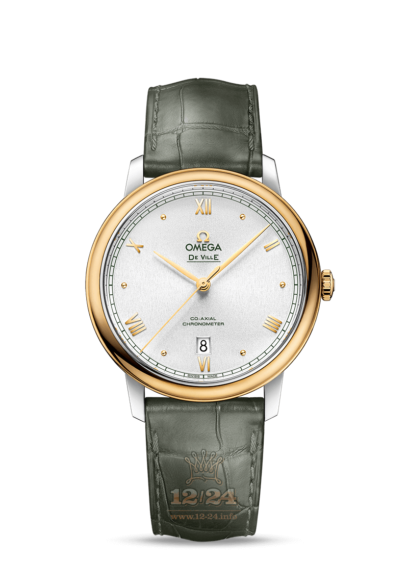 Omega De Ville Watch 424.23.40.20.02.004 40 mm Stainless steel Yellow gold Case Silver Dial
