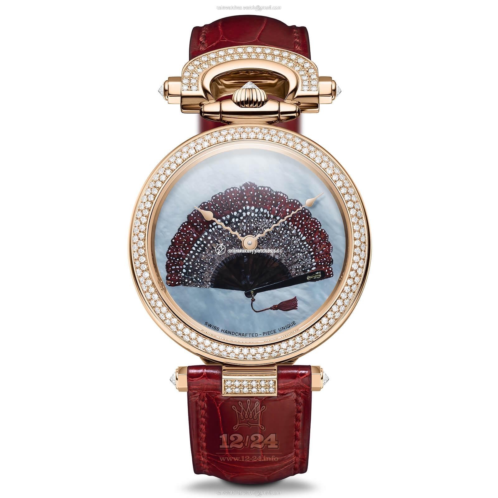 Bovet Fleurier Watch AF39568-SD123 39 mm Pink gold Case White Dial