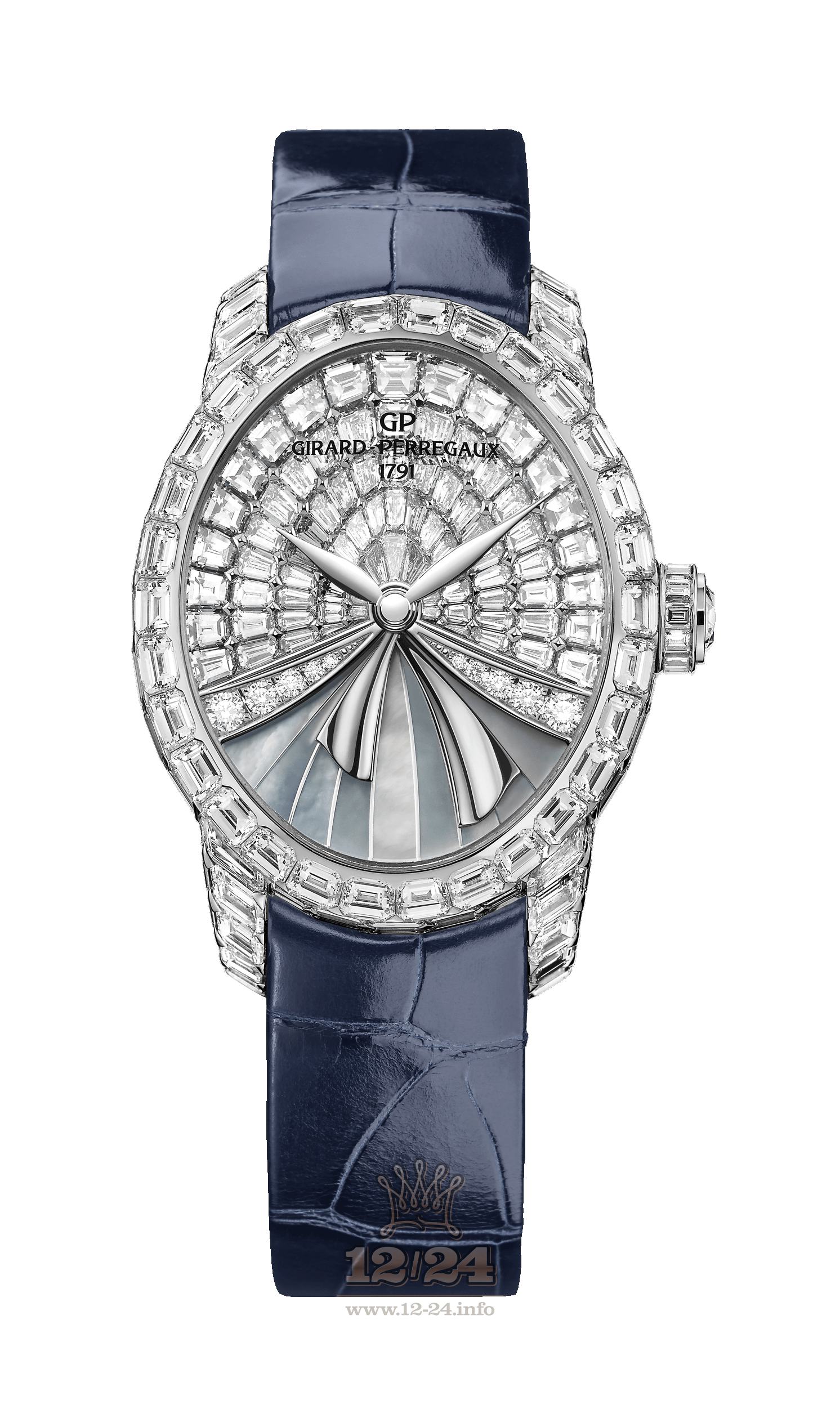 Girard Perregaux Cats Eye Watch 80494B53P7B1-CK4A 38 mm White gold Case White Dial