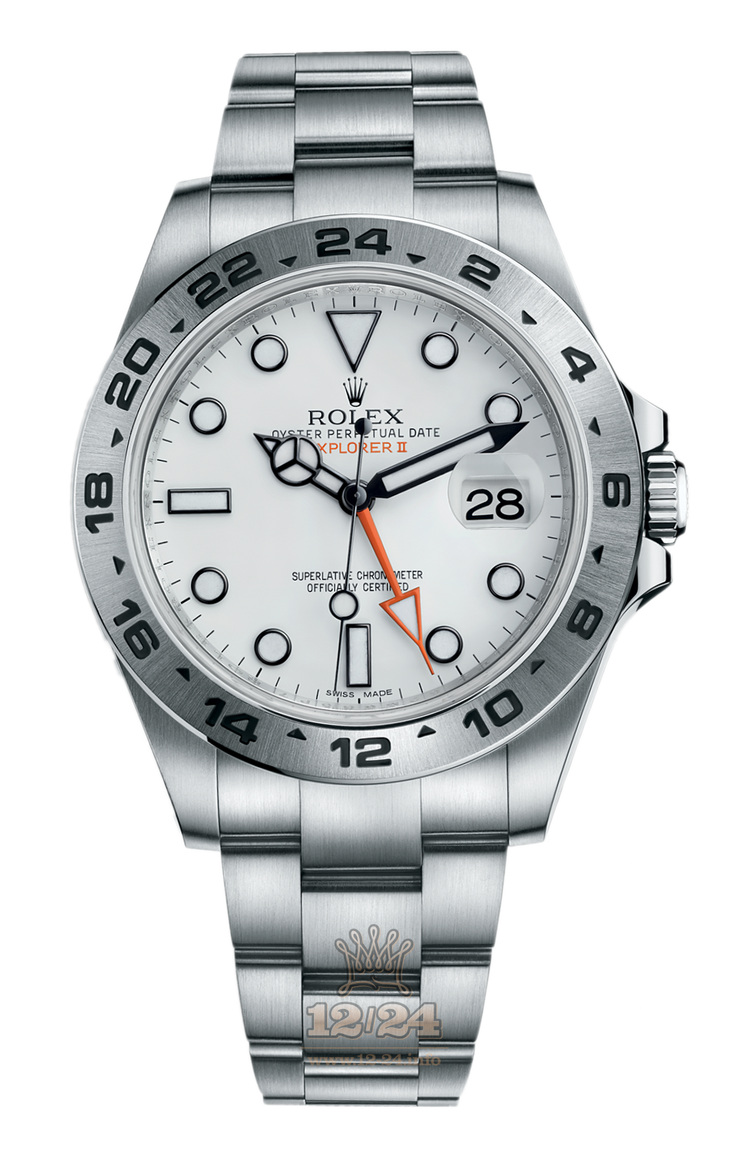 Rolex Explorer II Watch 216570-0001 for $12000 42 mm Stainless steel Case White Dial