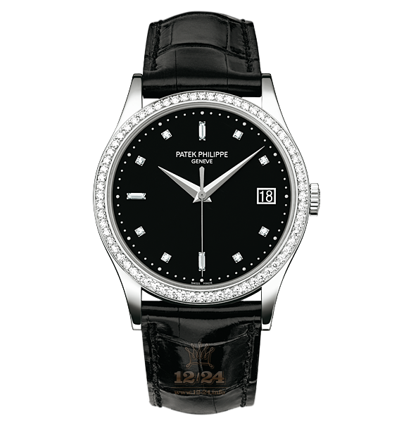 Patek Philippe Calatrava Watch 5297G-001 38 mm White gold Case Black Dial