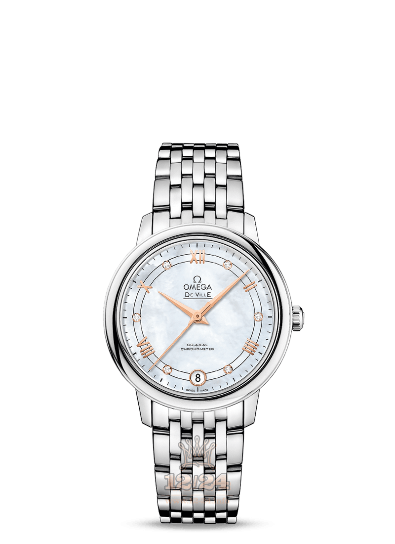 Omega Prestige Watch 424.10.33.20.55.002 33 mm Stainless steel Case White Dial