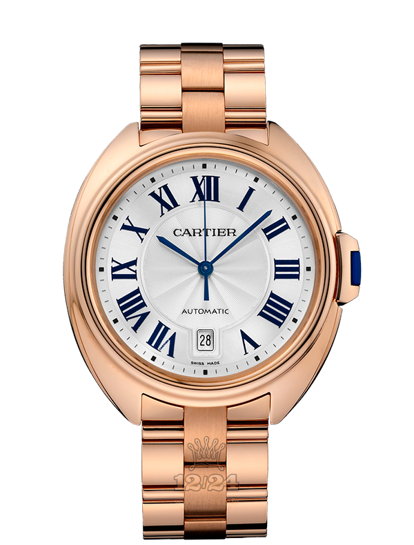Cartier Cle de Cartier Watch WGCL0002 40 mm Pink gold Case Silver Dial