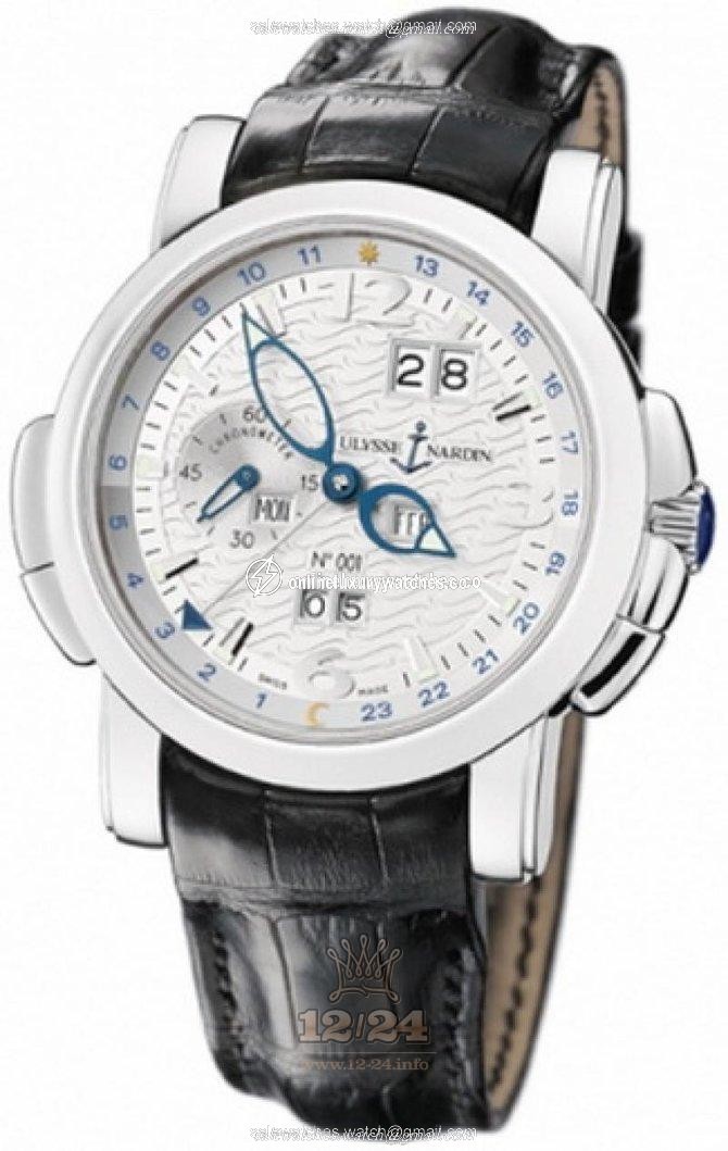 Ulysse Nardin Classic Watch 329-60 42 mm Platinum Case Silver Dial