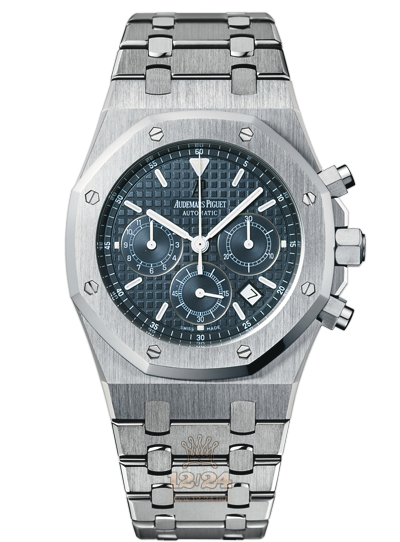 Audemars Piguet Royal Oak Watch 26300ST.OO.1110ST.03 39 mm Stainless steel Case Gray Dark blue Dial