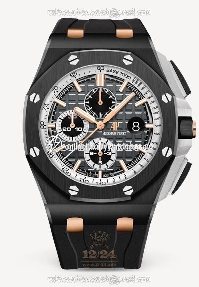 Audemars Piguet Royal Oak Offshore Watch 26415CE.OO.A002CA.01 44 mm Ceramics Case Black Dial