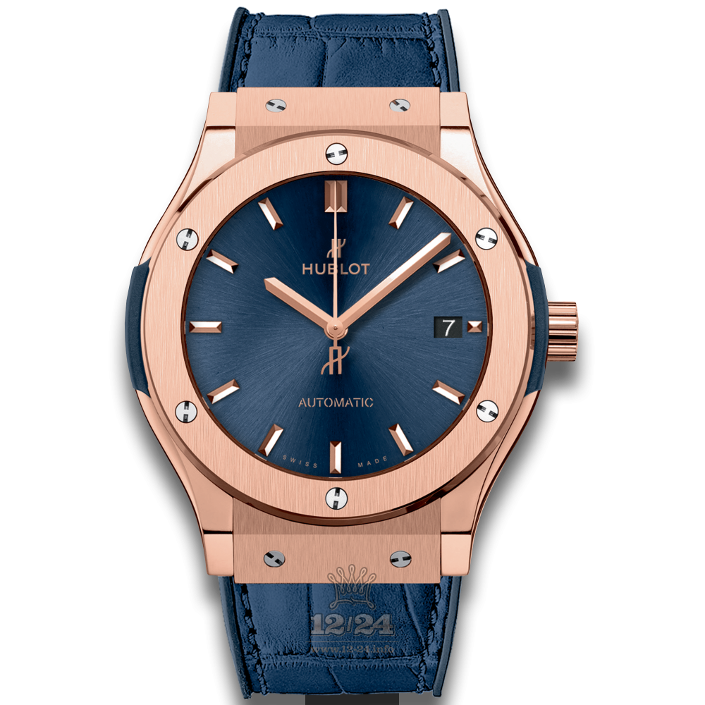 Hublot Classic Fusion Watch 511.OX.7180.LR 45 mm Red gold Case Dark blue Dial