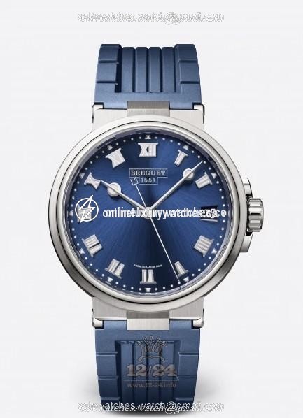 Breguet Marine Watch 5517TI/Y1/5ZU 40 mm Titanium Case Dark blue Dial