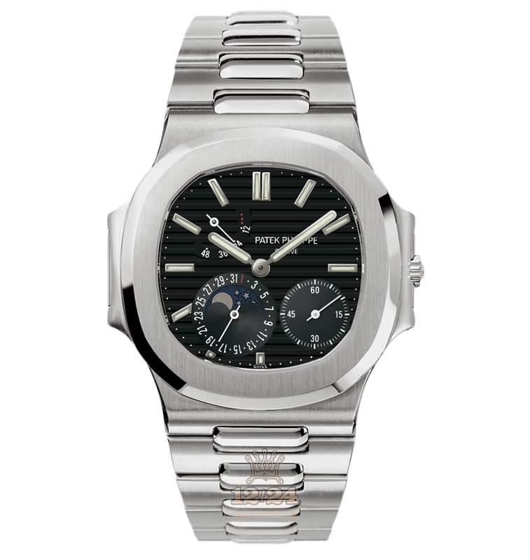 Patek Philippe Nautilus Watch 3712/1A-001 42 mm Stainless steel Case Black Dial