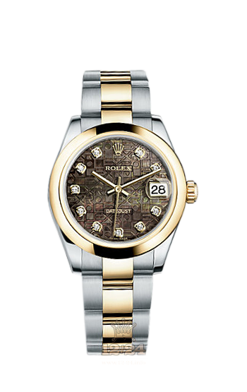 Rolex Lady-Datejust Watch 178243-0033 31 mm Steel / Yellow gold Case Black Dial