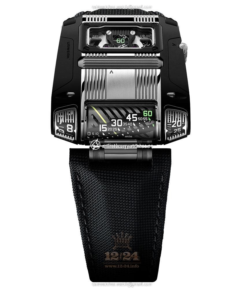 Urwerk UR-111C Watch ur 111 tt 42 mm Stainless steel PVD coating Case Black Dial