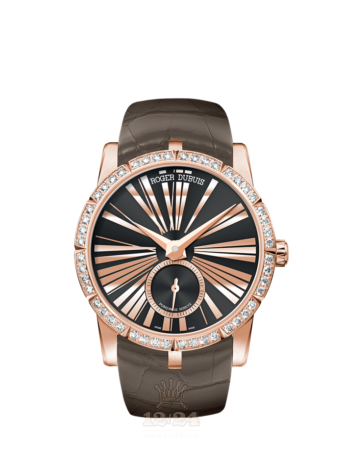 Roger Dubuis Excalibur Watch RDDBEX0355 36 mm Pink gold Case Gray Dial