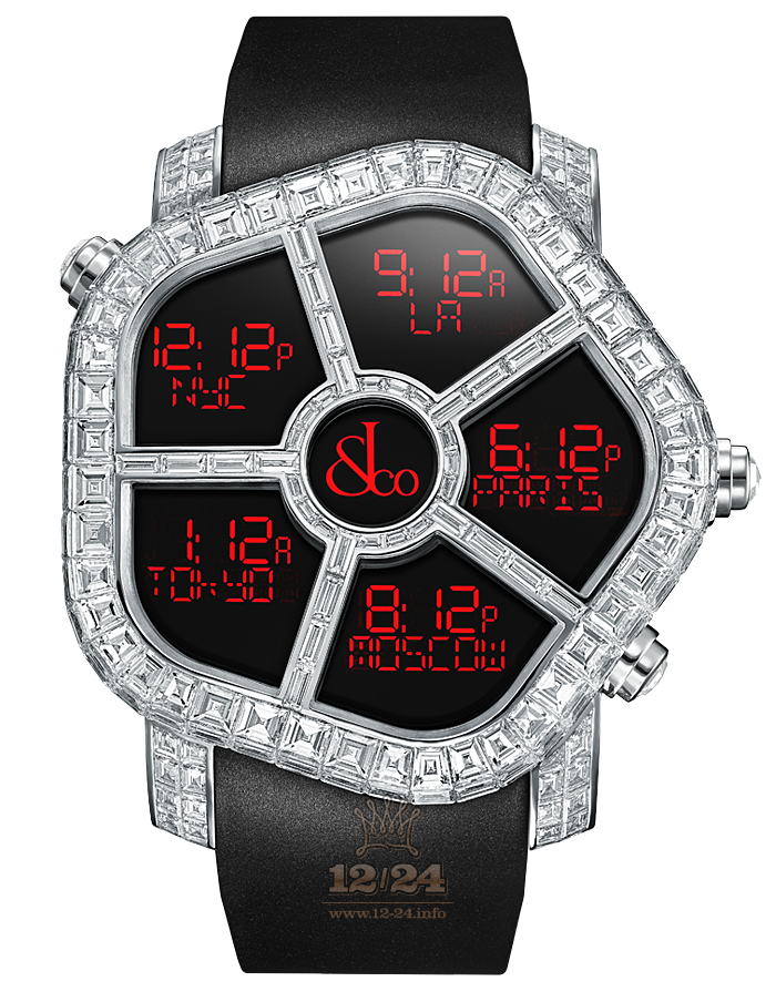 Jacob & Co High Jewelry Masterpieces Watch GH800.30.BD.BD.A 47 mm White gold Case Black Dial