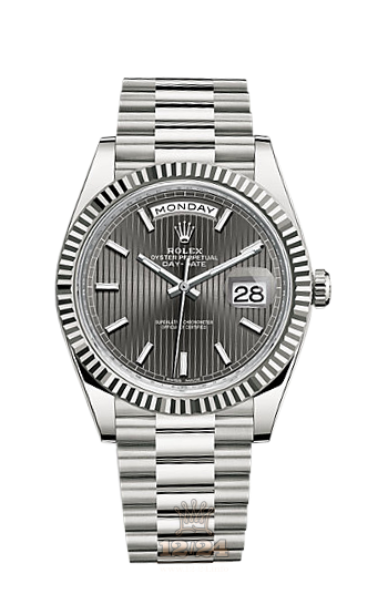 Rolex Day-Date Watch 228239-0002 40 mm White gold Case Gray Dial