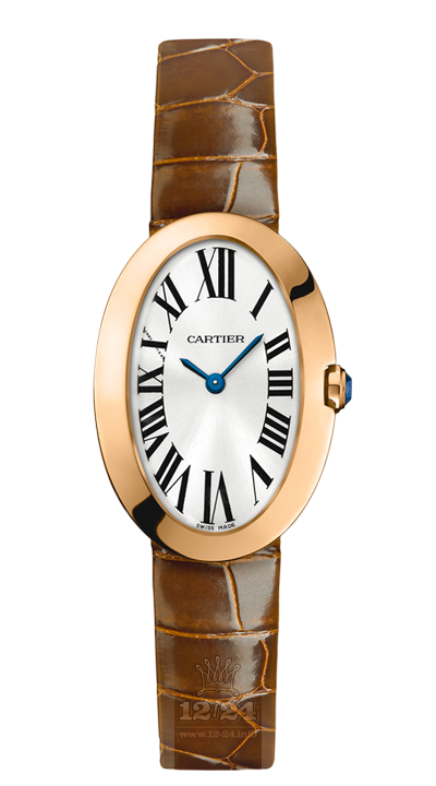 Cartier Baignoire Watch W8000007 32 mm Pink gold Case Silver Dial