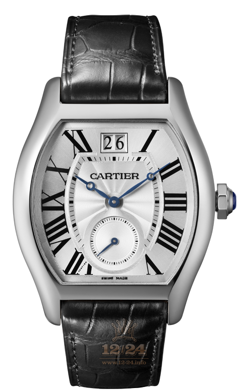 Cartier Tortue Watch W1556233 38 mm White gold Case Silver Dial
